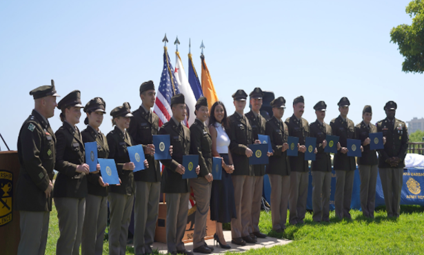 Surfrider Battalion ROTC Cadets from UC Santa Barbara Receive Gold Bars at Beachside Ceremony 